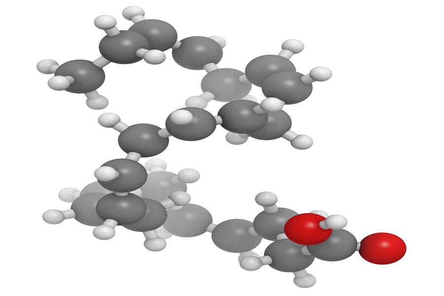Molecular Model of Docosahexaenoic acid (DHA) 