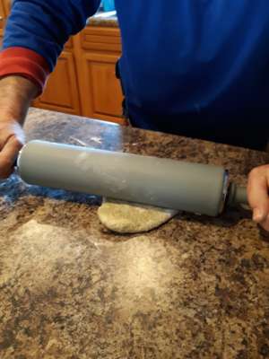 Rolling the DEPRO50-plus algae dough